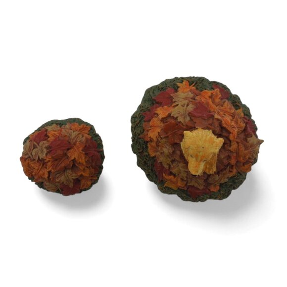 DEPARTMENT 56 Harvest Fields Pup Dog In Leaves Figurine Set Retired - Picture 8 of 10